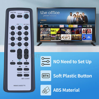 RMT-CG500A Remote Control For Sony Radio Cassette Recorder CFD-G500 CFD-G505