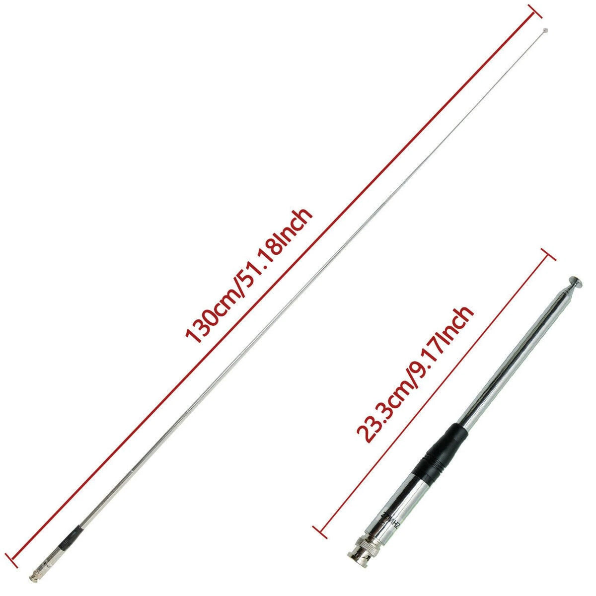 27MHz Radio BNC Walkie Talkie Telescopic Antenna For Midland 75-822 75-785 MHS75