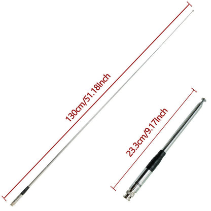 27MHz Radio BNC Walkie Talkie Telescopic Antenna For Midland 75-822 75-785 MHS75