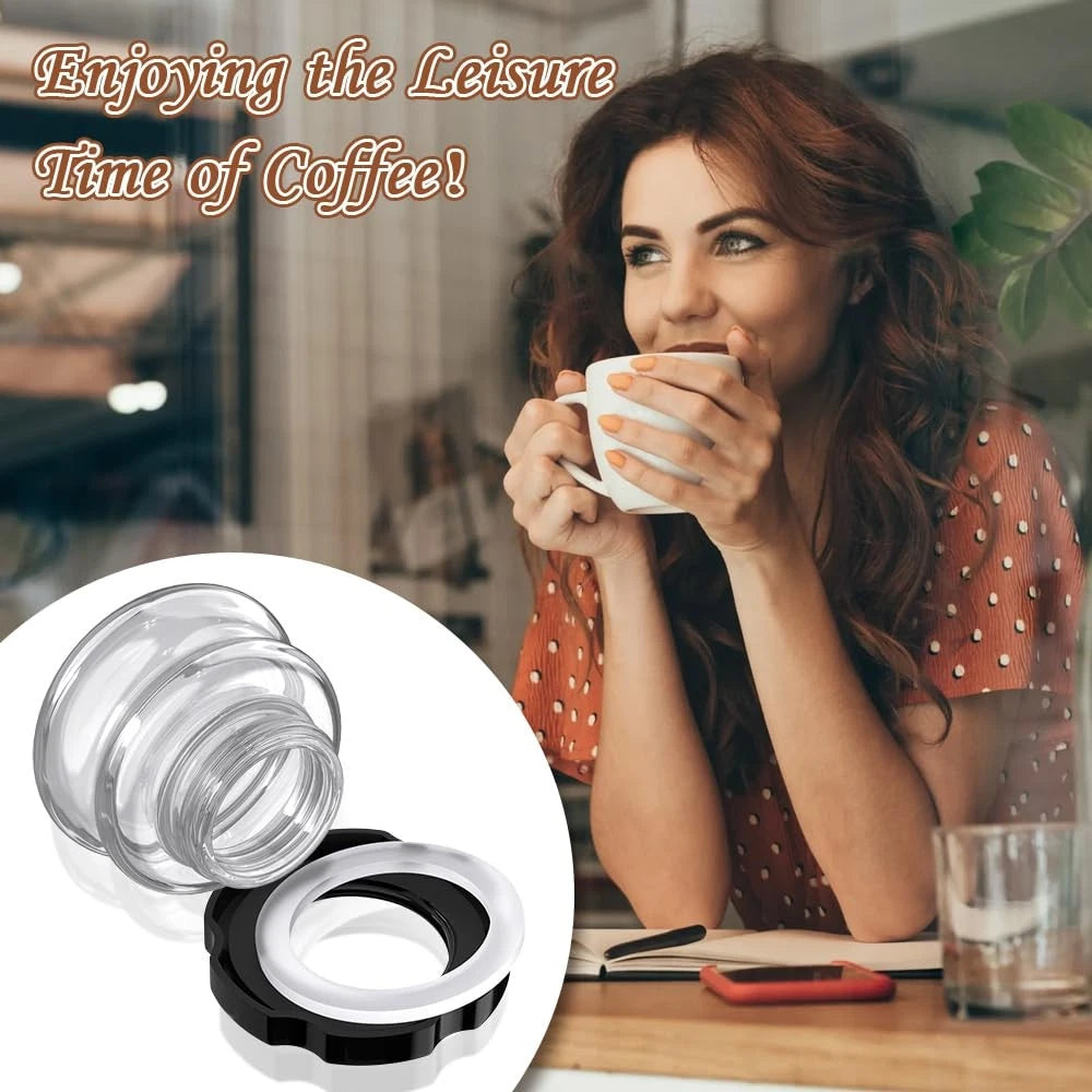 WKZO 60 Cup Coffee Percolator Glass Top Replacement Part Medium, Transparent