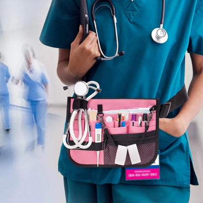 Damero Nurse Fanny Pack, Waist Bag with Tape Holder, Tool Pink