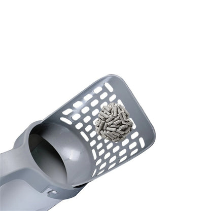Cat Litter Scoop With 1 Bag Rolls (15Bags) , Integrated Detachable Shovel