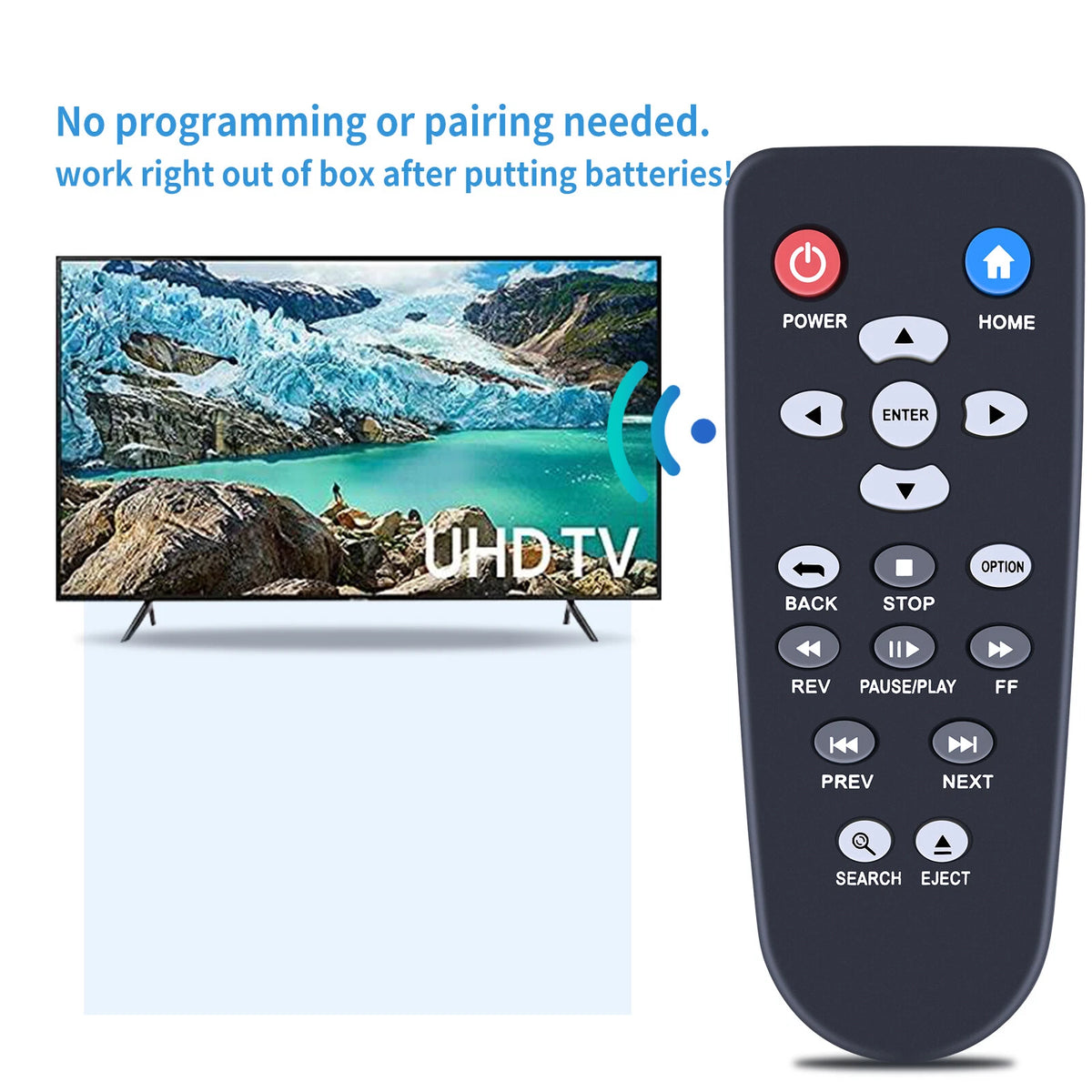 Remote Control For WD Western Digital Elements TV HD Mini Live Plus Media
