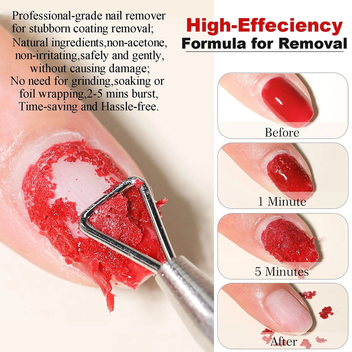 Gel 0.17 Fl Oz (Pack of 3), Remover&Cuticle Oil&Latex Tape&Manicure Tools