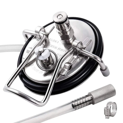 FERRODAY Carbonation Keg Lid for Corny Lid, Silver