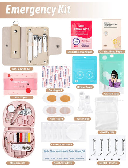 Wedding Emergency Kit for Bride,62PCS Day Essentials colorful