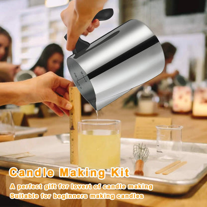 BBAXI Candle Making Kit - 32oz Pouring Pot, 16oz Soy making kit,