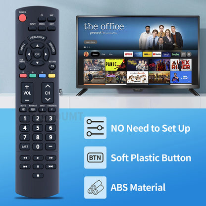 N2QAYB000321 Remote Control For Panasonic Plasma TV TC-P58S1 TC-P42X1 TC-L32X1