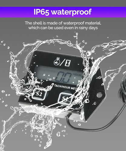 RACOONA Digital Tachometer,Hour Meters for Small Engines,Car Accessories...