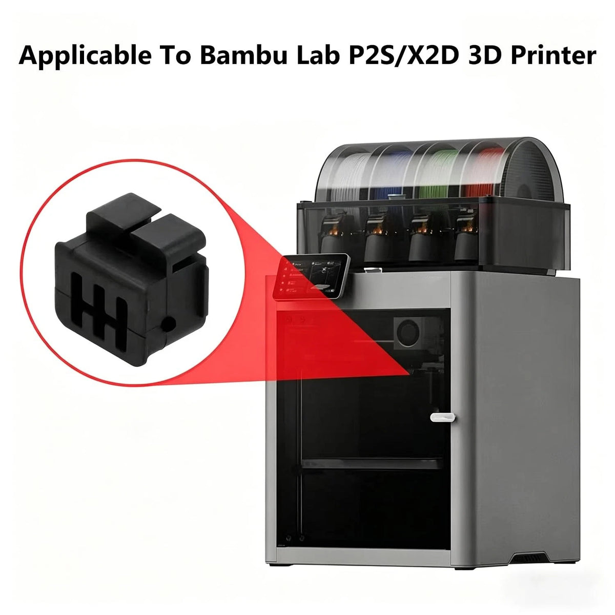 6PCS 3D Printer P2S/X2D Silicone Nozzle Brush for Bambu Hotend P2S