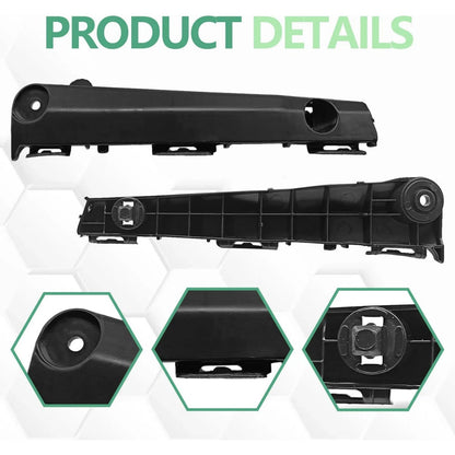 52536-06120 Front Bumper Bracket Set Driver Passenger For Toyota Camry 2012-2014