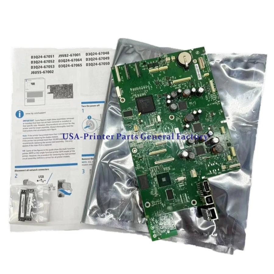 D3Q24-67053 Formatter Main PC board Fit For HP PageWide Pro MFP 577 577DW 577Z