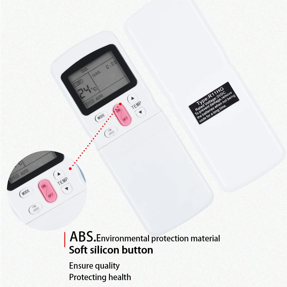 R11CG/E Replacement AC Remote Control For Midea Air Conditioner R11HG/E