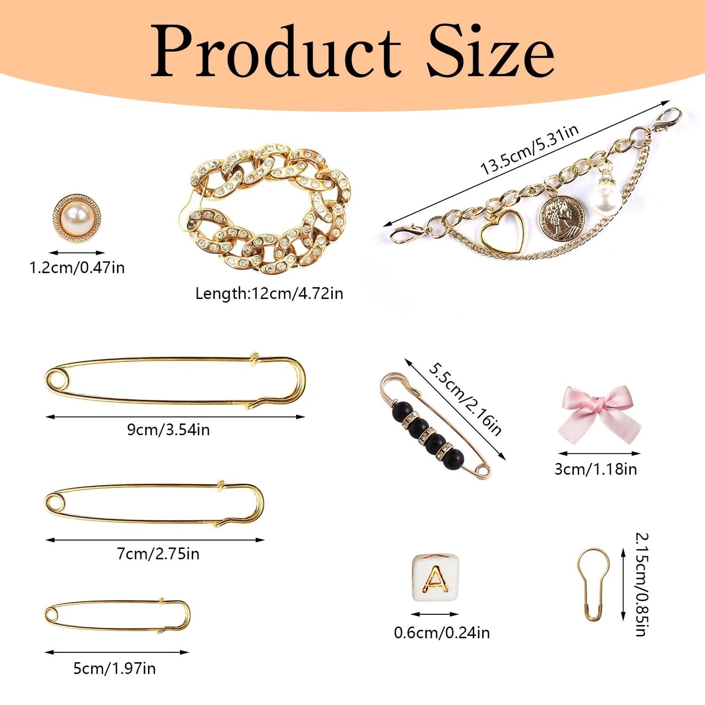 Molirex 151 Pcs Junk Socks Charms, Gold Shoe Charms for Sneakers Gold-151
