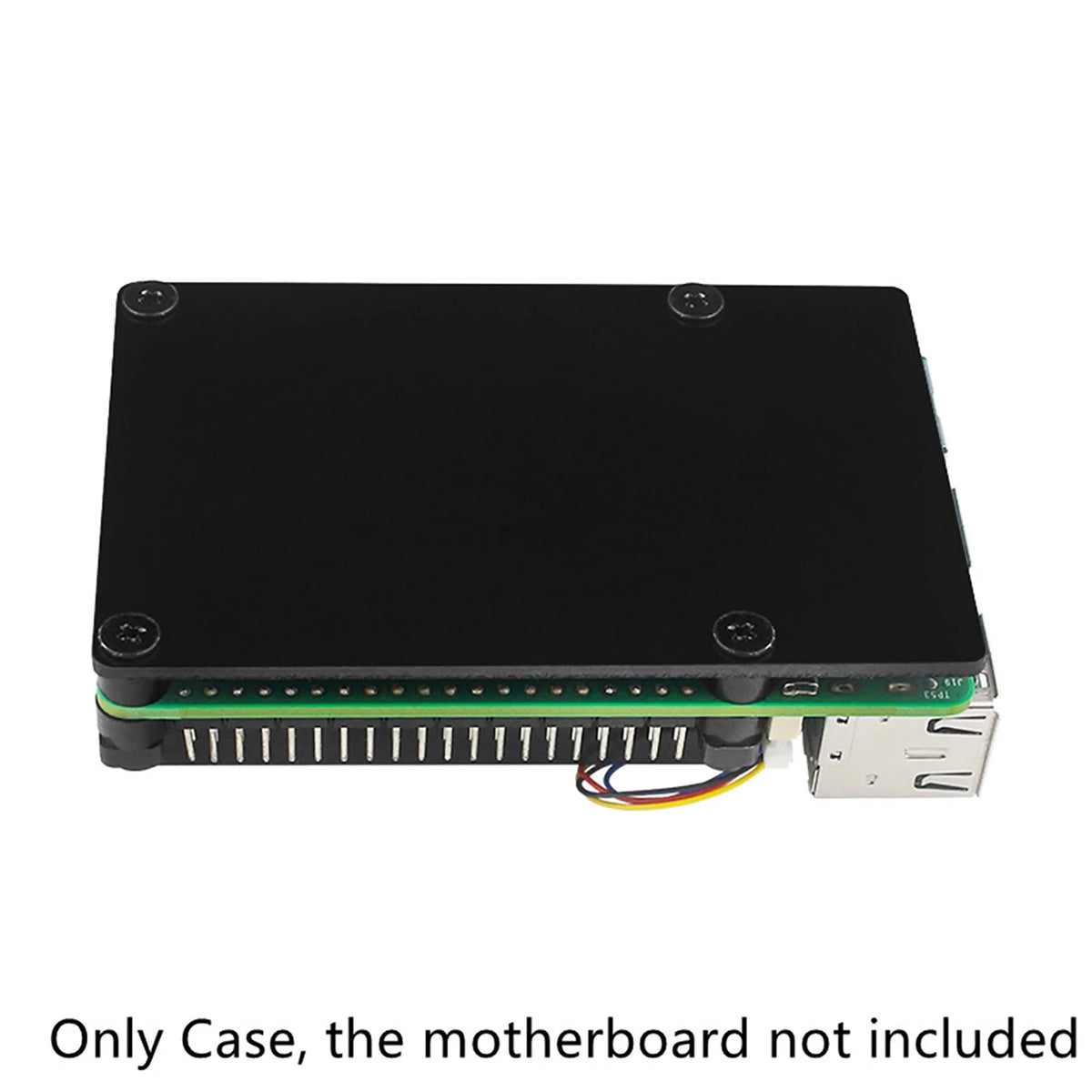 1*Aluminum Protective Case for Raspberry Pi 5 Motherboards With Cooling Fan