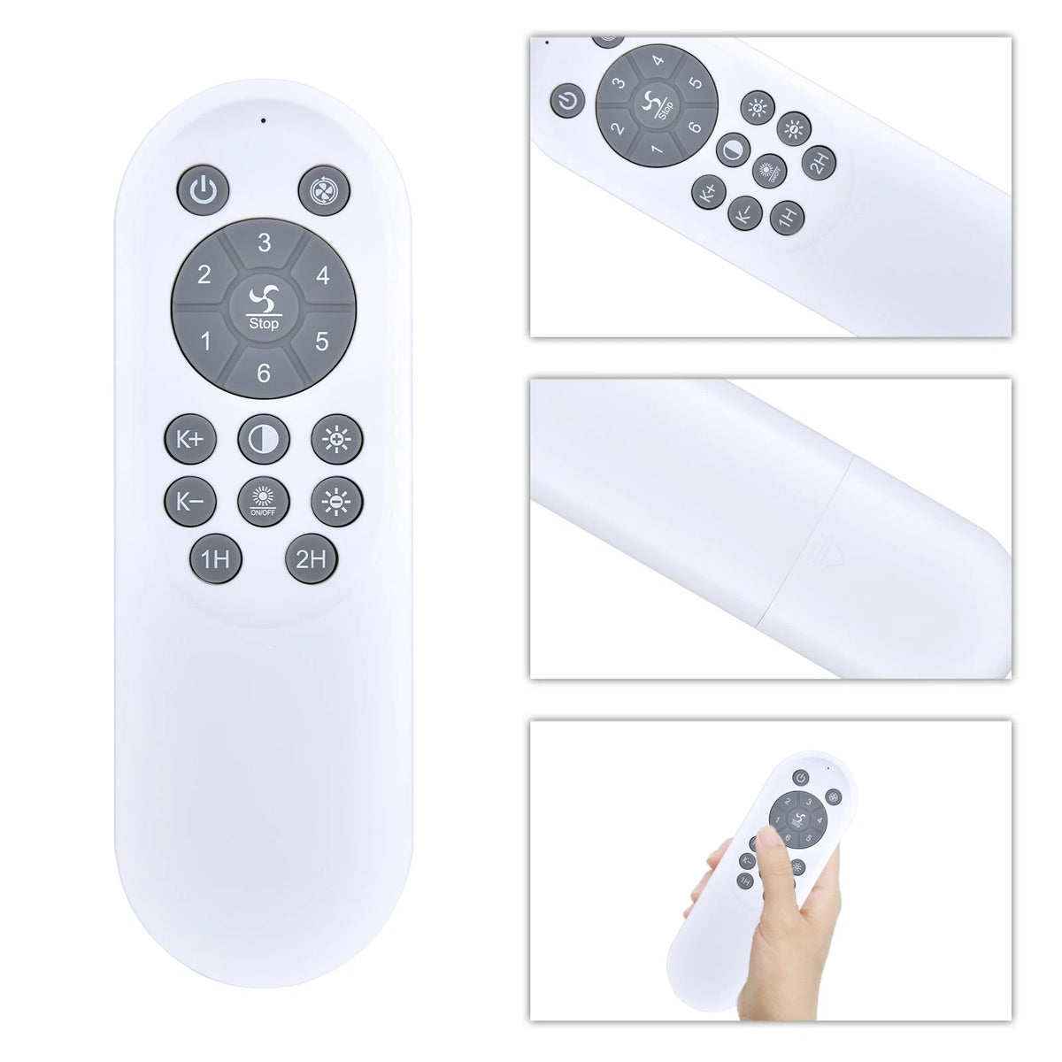 For Acesal 19" Flush Mount Ceiling Fans with Lights Remote Control