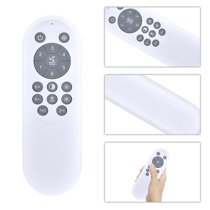For Acesal 19" Flush Mount Ceiling Fans with Lights Remote Control