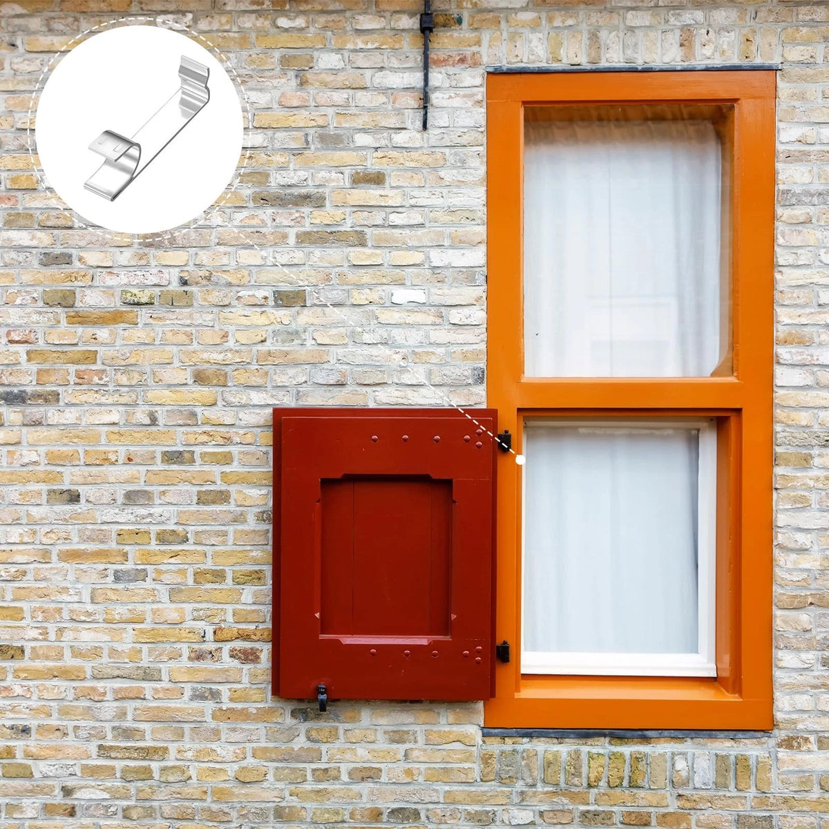 Shimeyao 36 Pack Standard Take Out Clip for Block and Tackle Window Silver