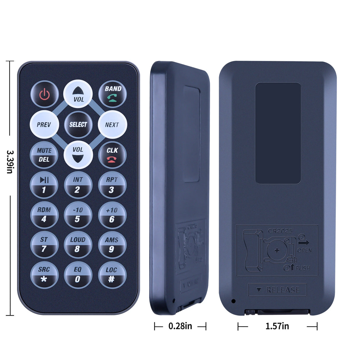 Remote Control For Pyle PLRMR23BTW PLMRCW1 Marine Bluetooth CD Radio Receiver