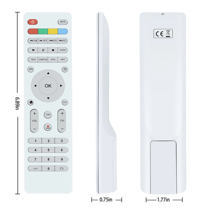 Replace Remote Control For Mystery MTV-2429LTA2 TV -white