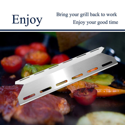 Folocy 17 5/16" Grill Heat Plates Tent Burner Cover BBQ Gas Grill...