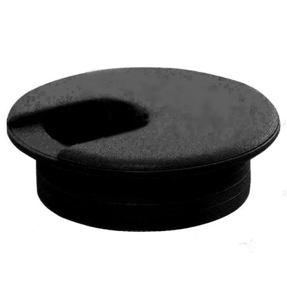 2pcs 2 Inch Desk Wire Cord Cable Grommets Hole Cover for 2 inches, Black-2Pcs