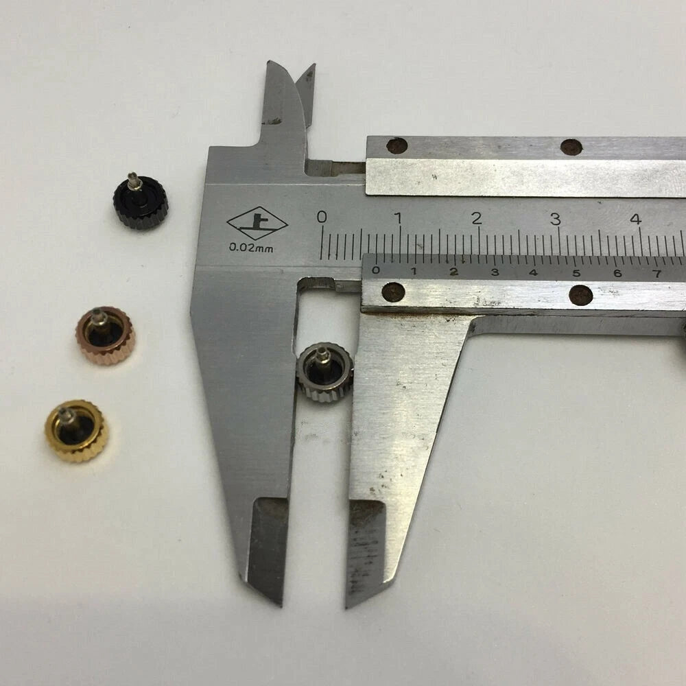 Silver Stainless Watch Crown For NH35 NH36 Watch Movement Replacement Part aa