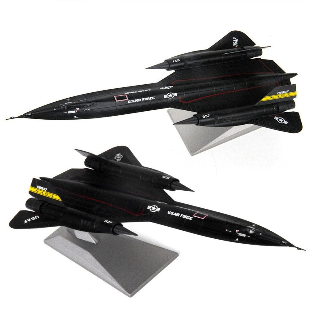 1:144 Alloy SR-71 Reconnaissance Aircraft Model Ornaments Airplane Collection