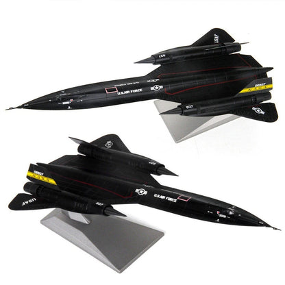 1:144 Alloy SR-71 Reconnaissance Aircraft Model Ornaments Airplane Collection