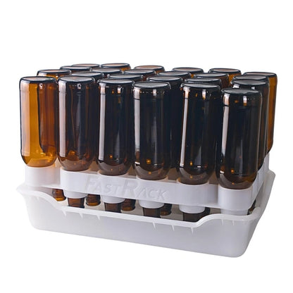 FASTFERMENT - 24-Bottle Drying Rack & Tray| Bottle Tree White