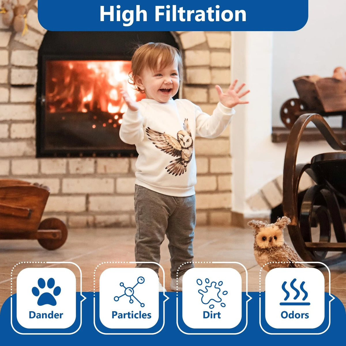 Funmit MAF2 Humidifier Wick Filter (2 Pack) Replacement Compatible with White
