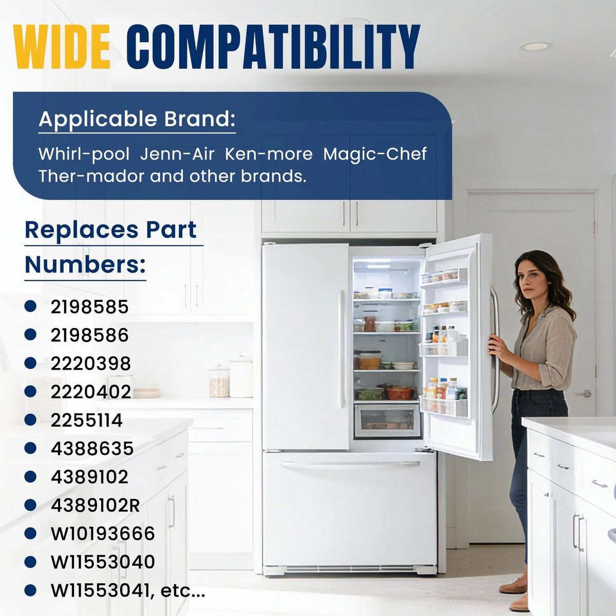 4389102 W10757851 Refrigerator Ice Maker Emitter Sensor Control Board Kit