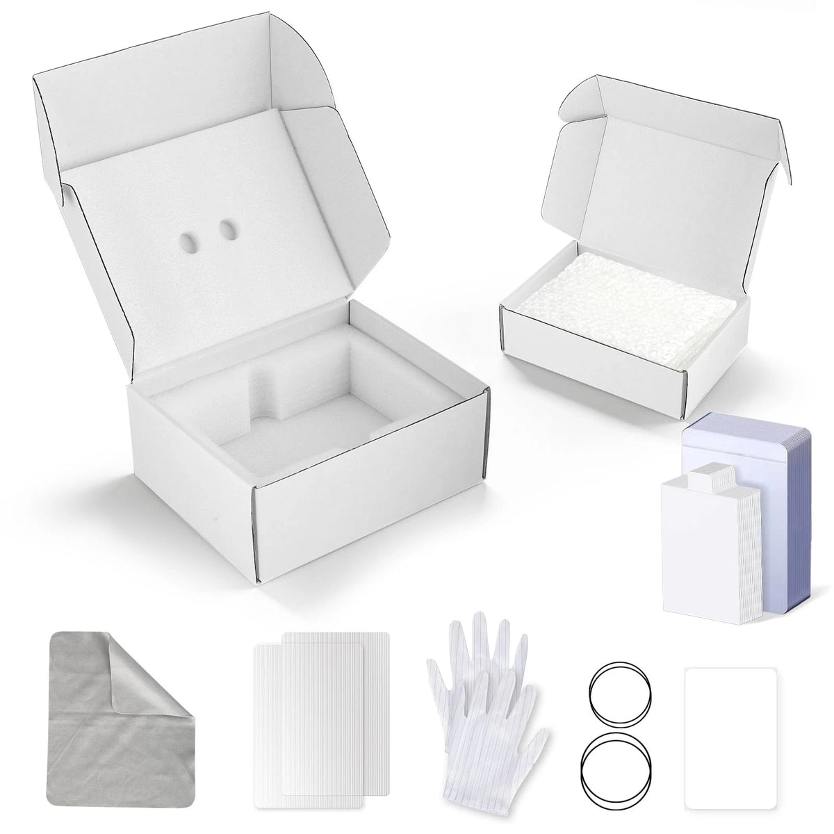 Card Grading Submission Kit for PSA, BGS, SGC, CGC, Shipping Box with White