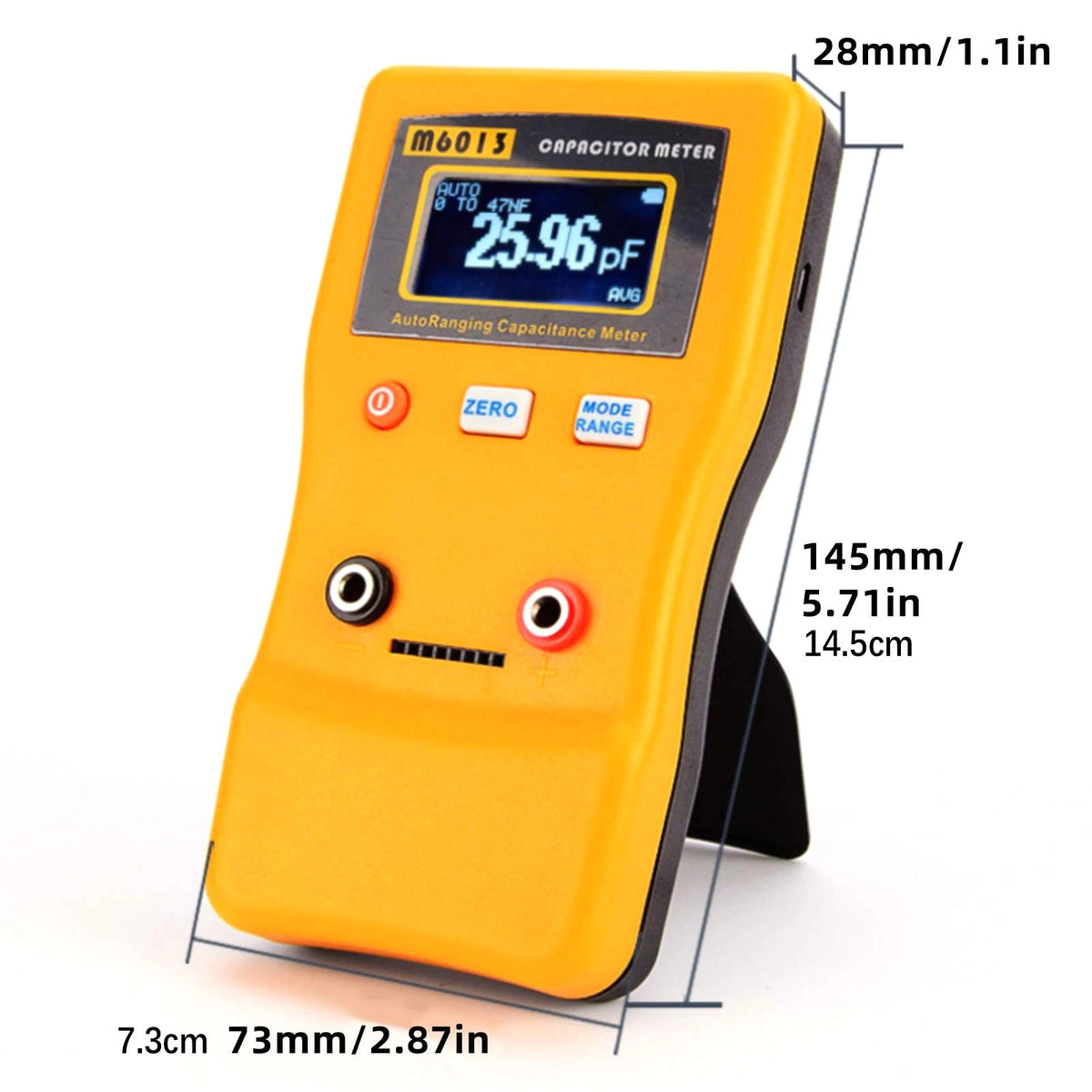 Durable M6013 Capacitor Meter Auto Rang Measuring Capacitance Tester Instrument