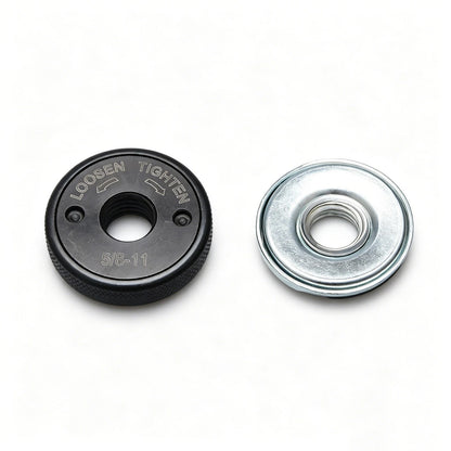 Replacement 5/8"-11 Angle Grinder Flange Nut Kit 2-Pack D-Ring & Knurled Nuts