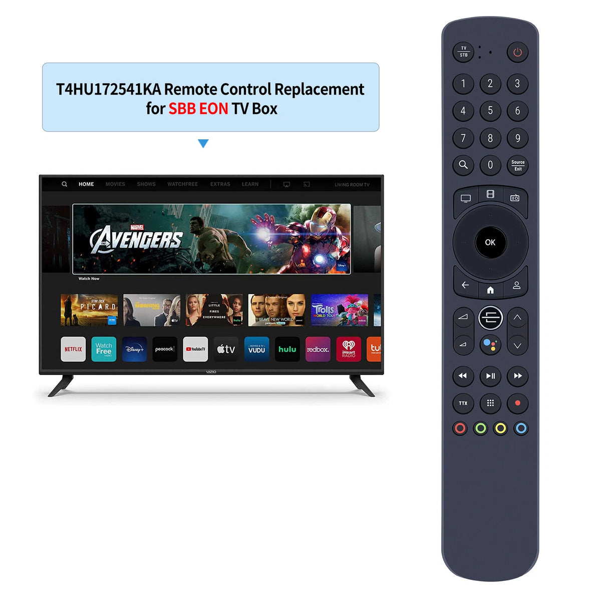 T4HU1725/41Ka For SBB EON Replace Remote Control NOTUS 1.0 Smart Box