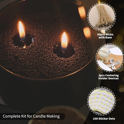 NICEME Black Customized Powder Candle Making Kit, 26Oz Black: Kit