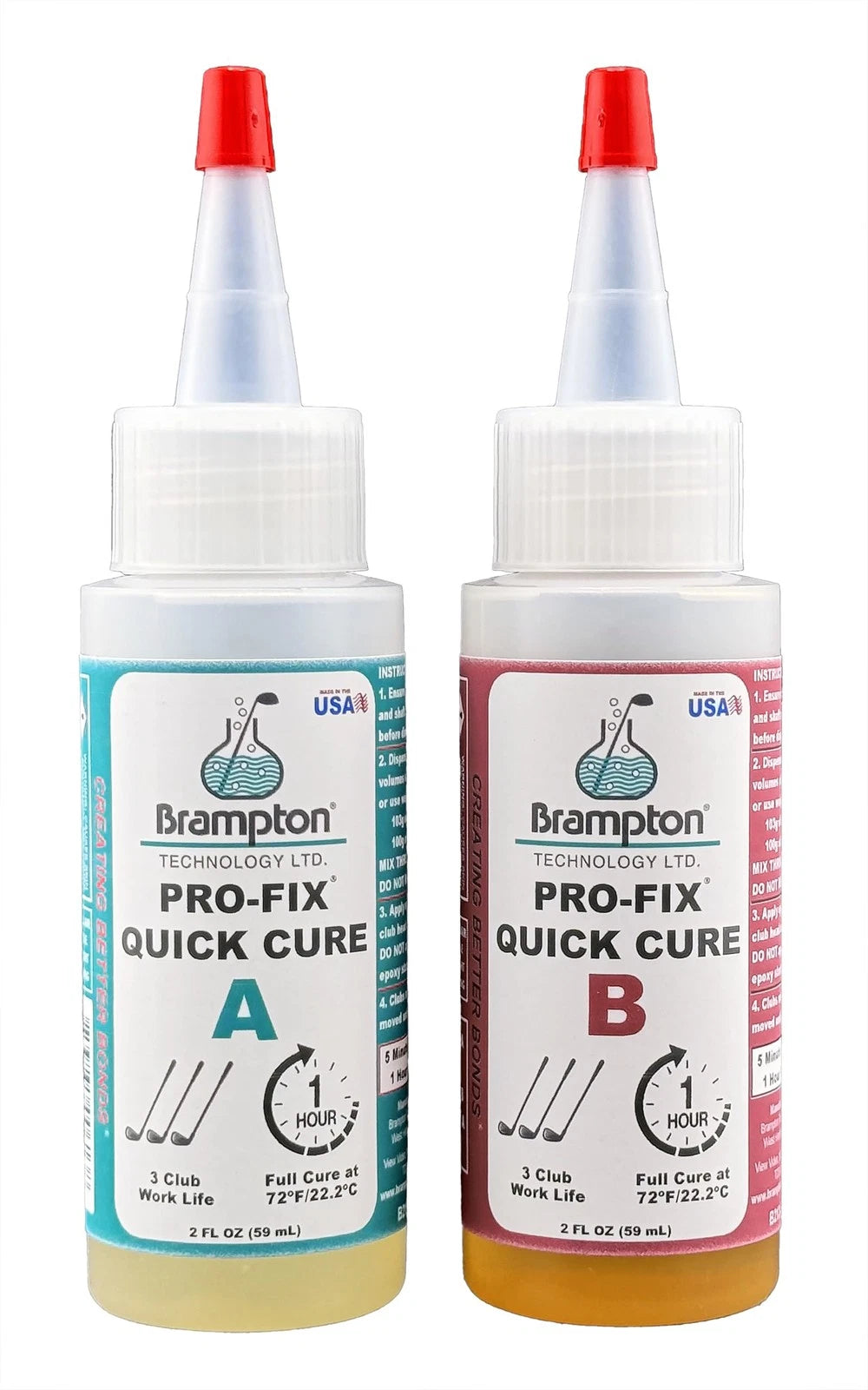 Brampton PRO-FIX Quick Cure Golf Epoxy - 1 Hour Club 4 Ounce,