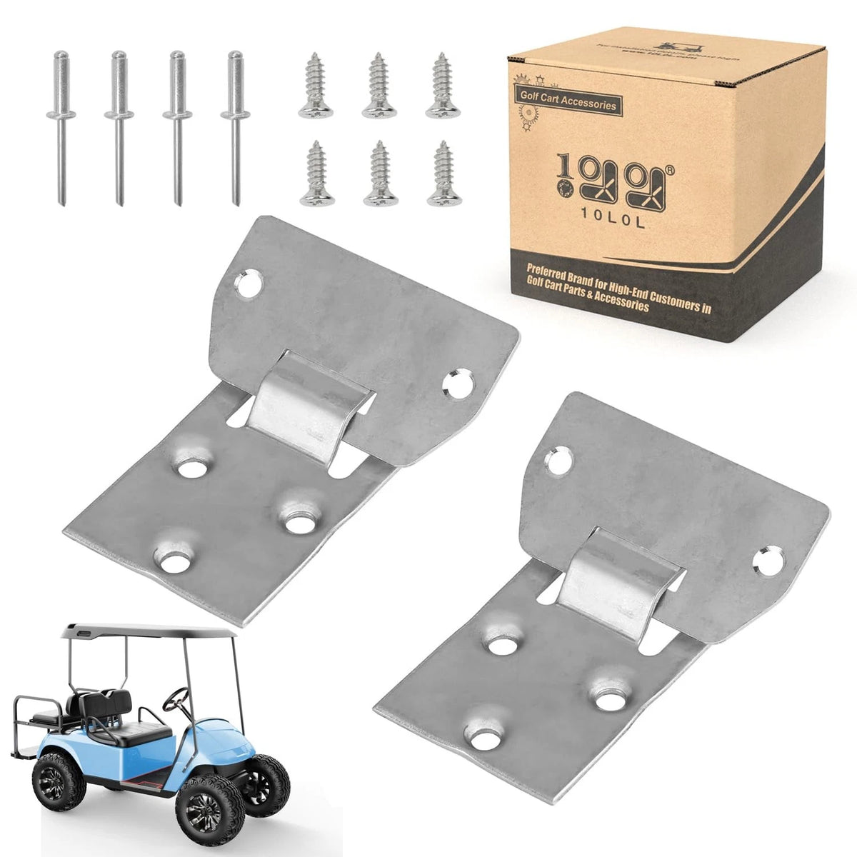 10L0L Golf Cart Seat Bottom Hinge Plate Fits for 1995-up EZGO TXT &...