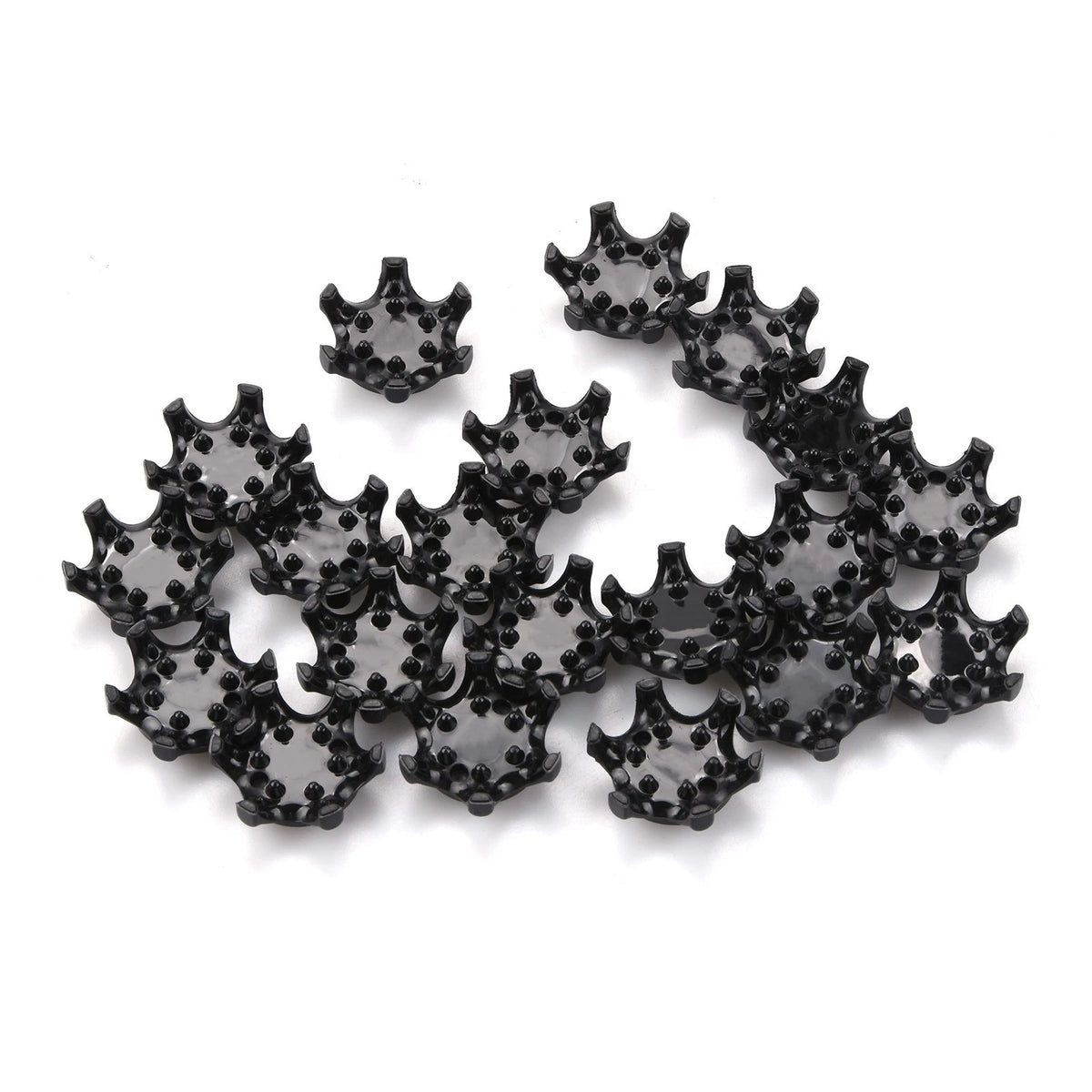 20Pcs Durable Plastic Golf Shoe Spikes Cleat Fast Twist Black Plastic