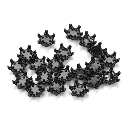 20Pcs Durable Plastic Golf Shoe Spikes Cleat Fast Twist Black Plastic