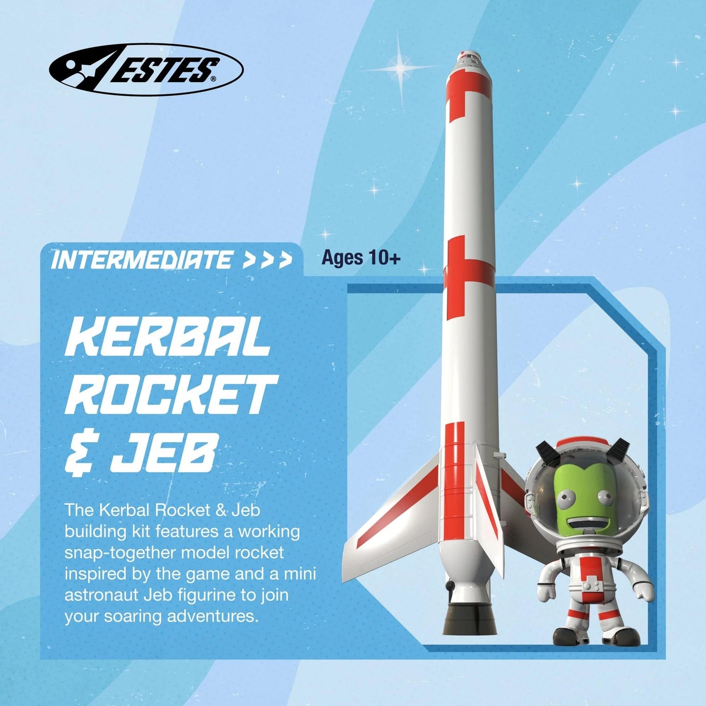 Estes 009726 Kerbal W/Jebediah Kerbonaut 6.5 x 13 x 4 inches, Multi