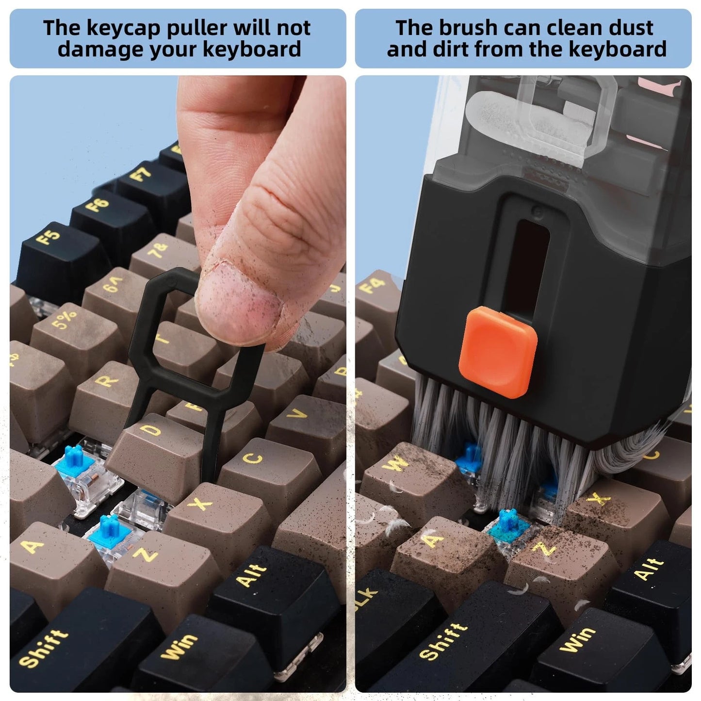 Keyboard Cleaner & Laptop Cleaning Kit, All-in-1 for Computer PC, Black
