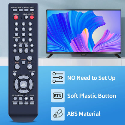 AK59-00061H Replace Remote Control For Samsung DVD DVD1080P7, DVD1080P7/AFS