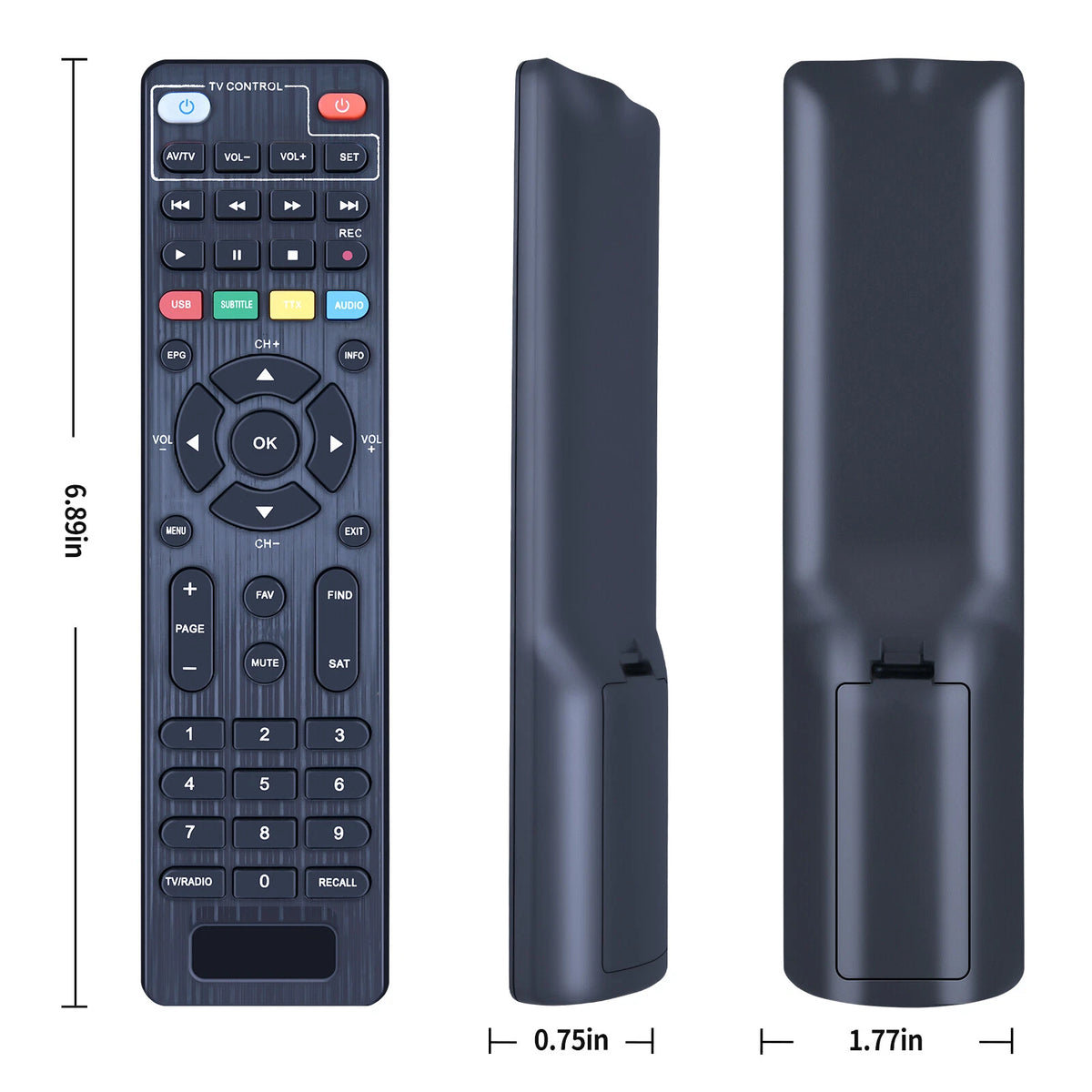 Replacement Remote Control For Anadol HD 666 & HD 888 Digital Satellite Receiver