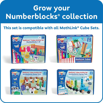 hand2mind Numberblocks Express Train MathLink Cubes Medium, Multicolor