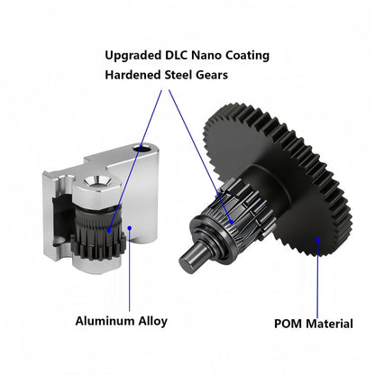 Hardened Steel Extruder Gear Kit for Adventurer 5M, 3D Printer DLC Nano...