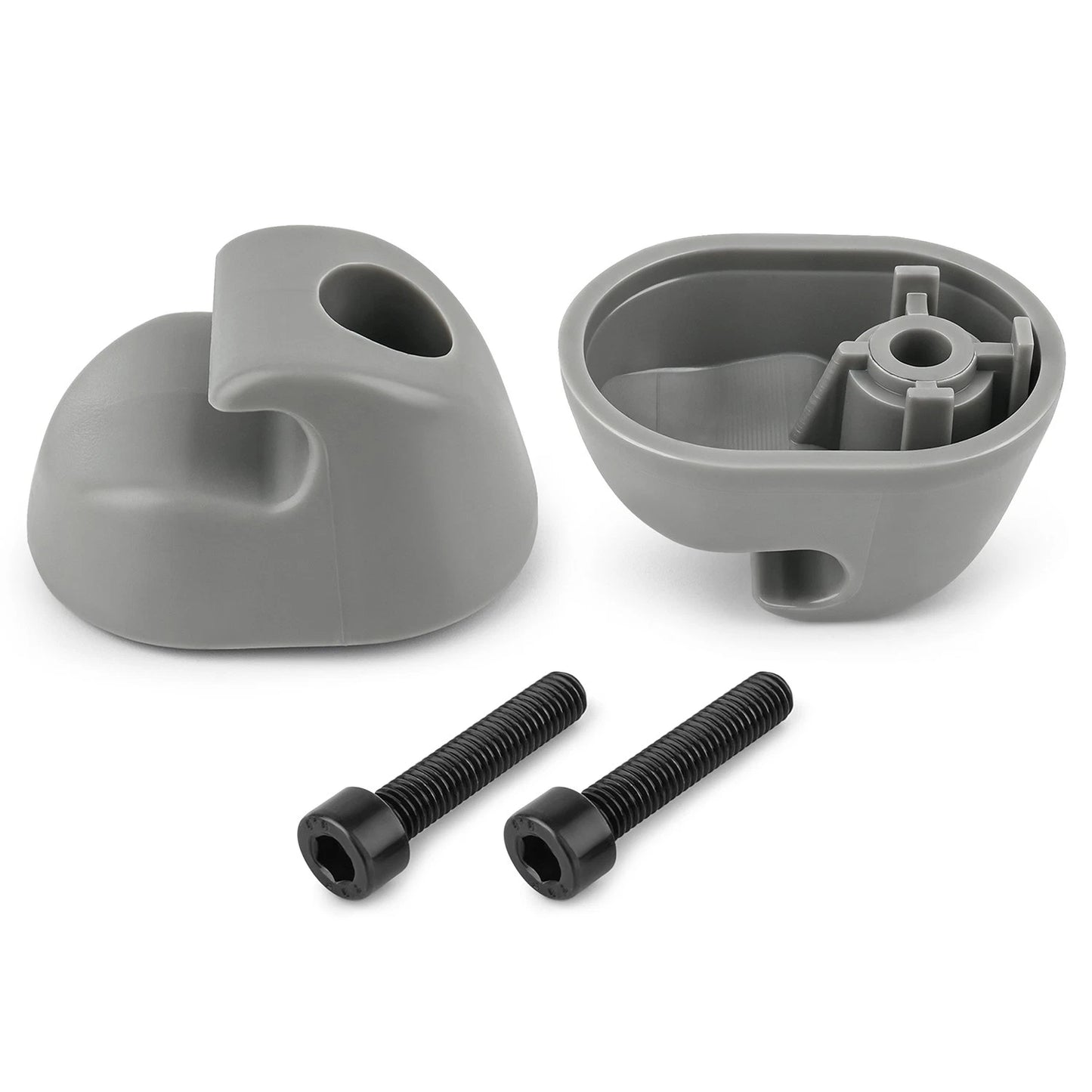 Gray Interior Sun Visor Clip 2-Pack, for Kenworth & Peterbilt Trucks S16-1023-66