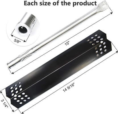Adce Replacement Parts for Nexgrill 720-0925P 4-Burner, Black, Silver