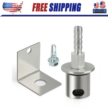 Fuel Tank Vent Valve Remote Mount Roll Over Valve Kit For Holley Sniper EFI 5/16